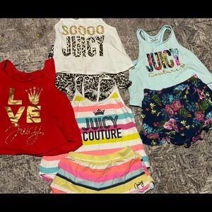 3 juicy couture summer outfits size 7
